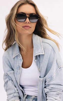 Z Supply After Hour Polarized Sunglasses Dark Tort Gardient