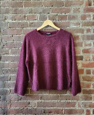 Estheme Fuzzy Plum Sweater