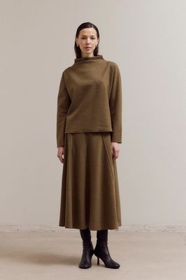 Grade &amp; Gather Mock Neck Loose Fit Sweater (Two Colors)