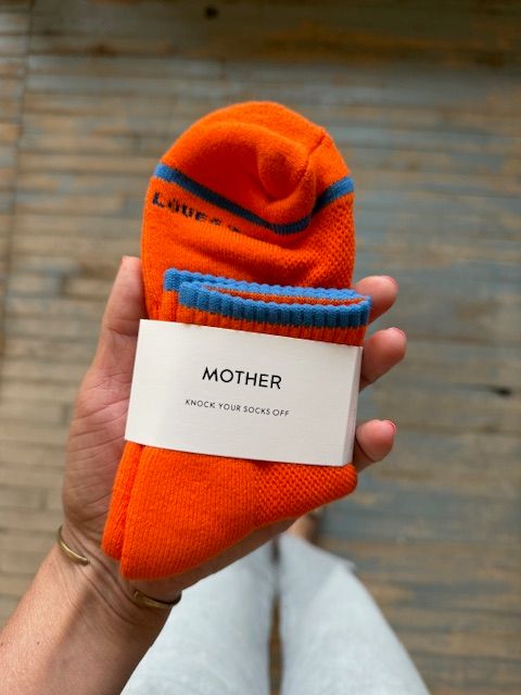 Mother Baby Steps Ankle in Orange
