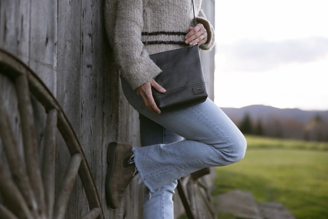 Kingdom Leather Althea Crossbody in Black