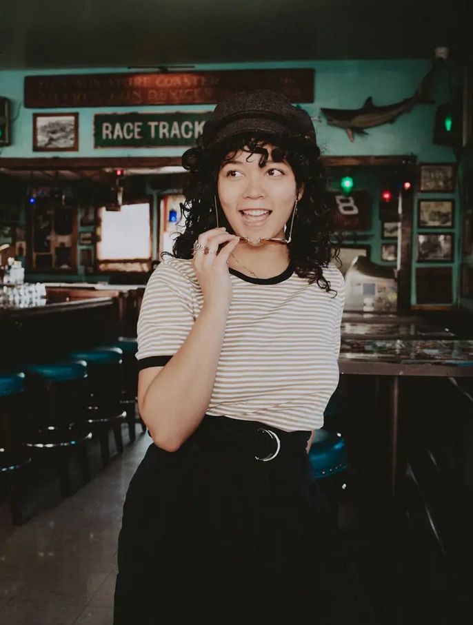 The Bee &amp; The Fox Stripe Ringer Tee