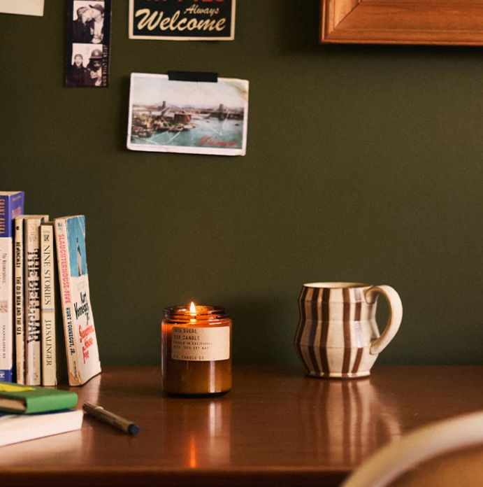 P.F. Candle Co. Iris Suede - 7.2 oz Soy Candle