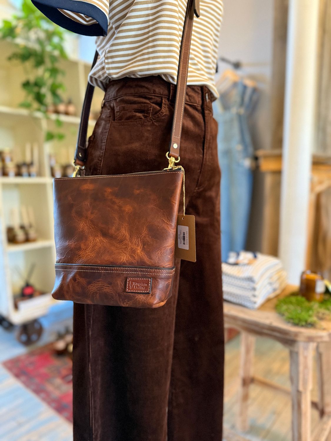 Kingdom Leather Althea Crossbody in Copperhead