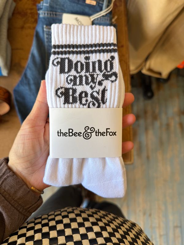 The Bee &amp; The Fox Doing My Best Socks