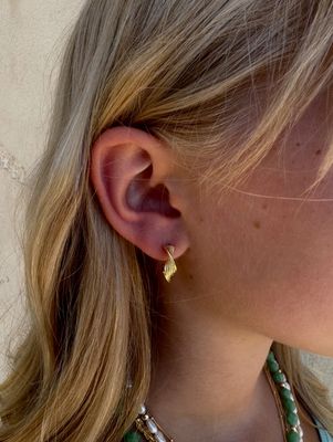 Jessica Matrasko Jewelry Azalea Gold Filled Huggie Hoop Earrings JM15