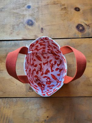 Wentworth Mercantile Lobster Canvas Mini Tote
