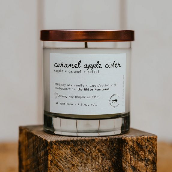 River &amp; Stone Candle Co. Caramel Apple Cider Soy Candle RS17