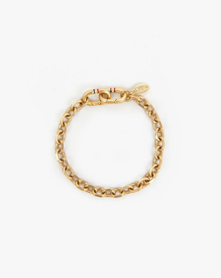 Clare V. Charm Chain Bracelet in Vintage Gold CV7