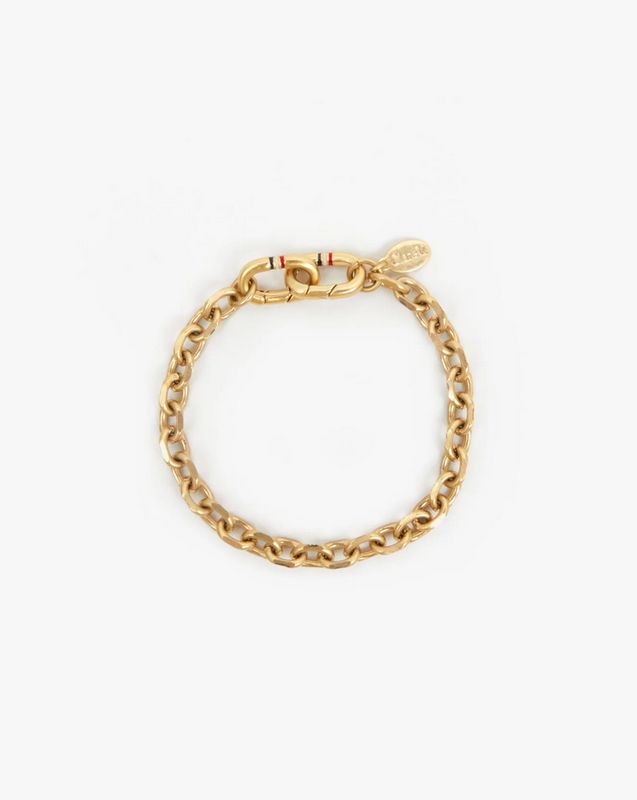 Clare V. Charm Chain Bracelet in Vintage Gold CV7