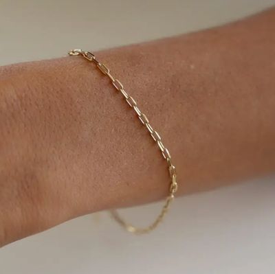 Katie Waltman Jewelry Miniature Paperclip Chain Bracelet KW47