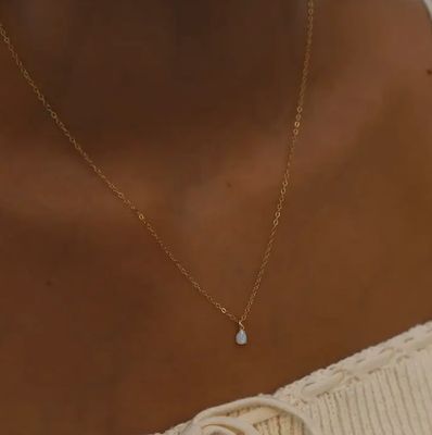 Katie Waltman Jewelry Opal Teardrop Necklace KW53