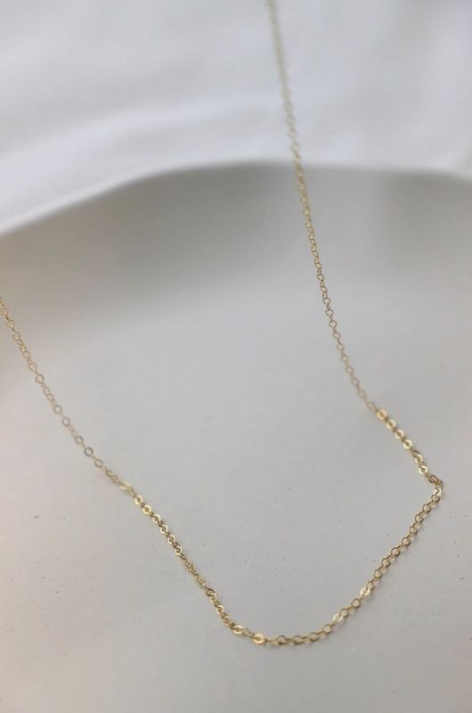 Katie Waltman Jewelry 16&quot; Gold Filled Cable Chain Necklace KW50