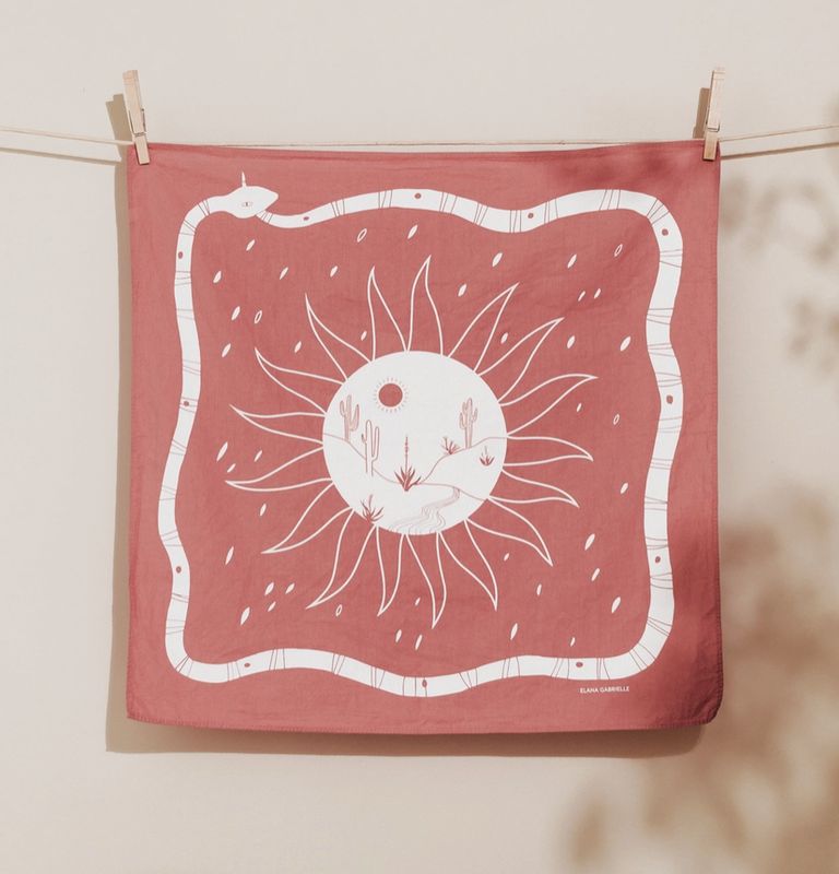 Elana Gabrielle Desert Bandana in Terracotta EG11