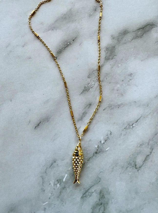 Jessica Matrasko Jewelry Ausra Fish Necklace JM34