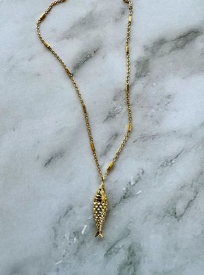 Jessica Matrasko Jewelry Ausra Fish Necklace JM34