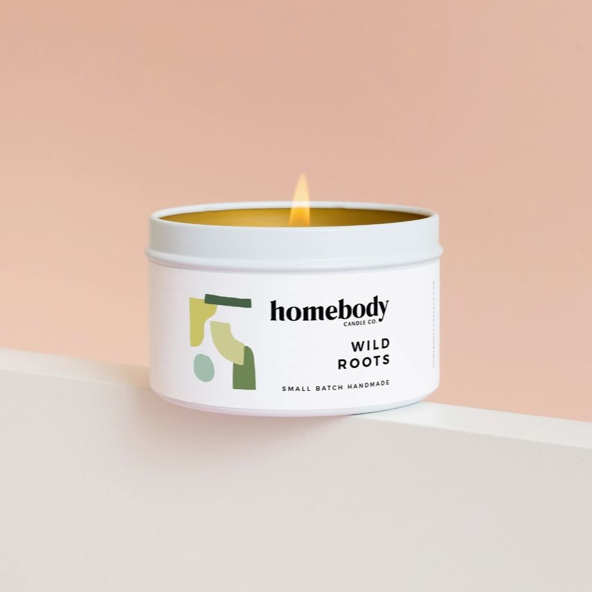 Homebody Candle Co. Wild Roots Candle Tin HB20