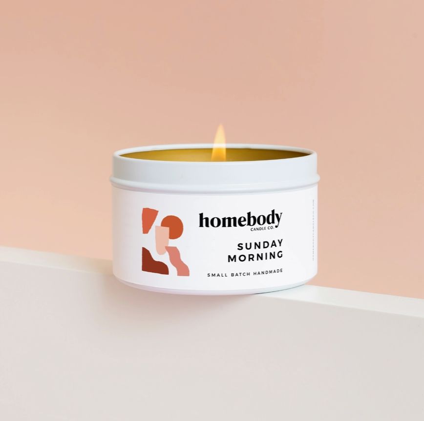 Homebody Candle Co. Sunday Morning Candle Tin HB19
