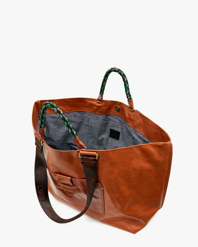 Clare V. Grande Bateau Tote in Camel