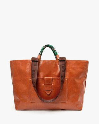 Clare V. Grande Bateau Tote in Camel
