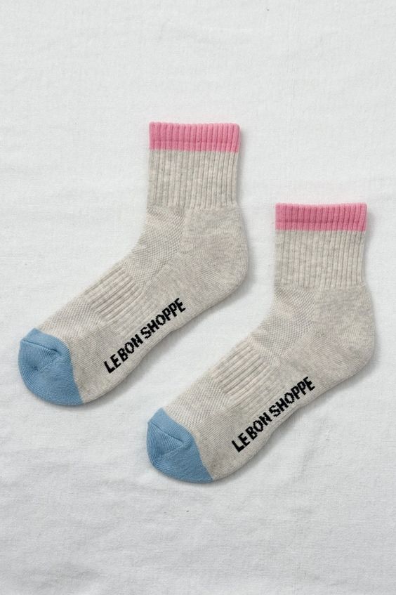 Le Bon Shoppe Color Block Girlfriend Socks