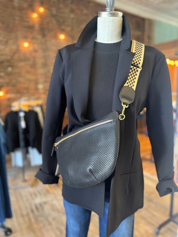 Clare V. Grande Fanny in Black Perf