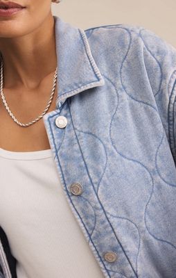 Z Supply Boulder Knit Denim Jacket