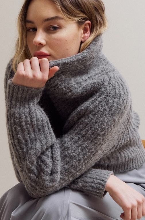 Grade &amp; Gather Shawl Collar Short Cardigan