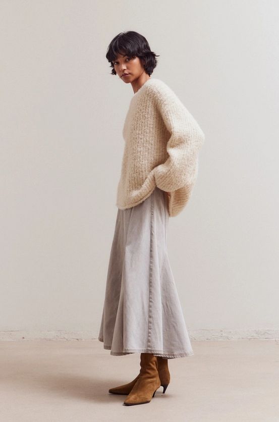 Grade &amp; Gather Bubble Sleeve Sweater