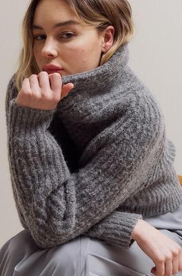 Grade &amp; Gather Shawl Collar Short Cardigan
