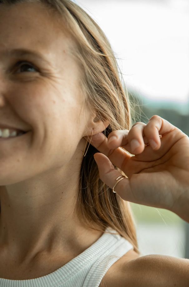 Silk Alchemy Simplicity Earrings Gold Filled SA1
