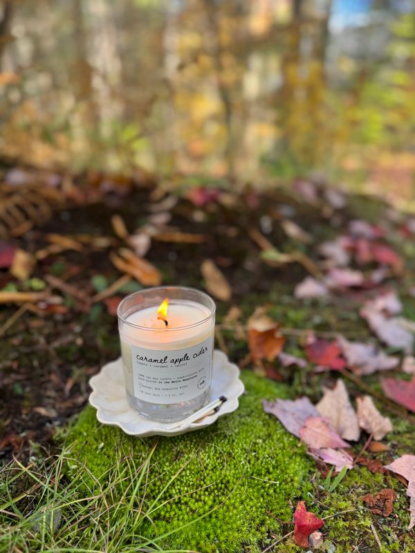 River &amp; Stone Candle Co. Caramel Apple Cider Soy Candle RS17