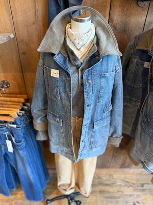 Free People Sweet Talk Denim Barn Coat