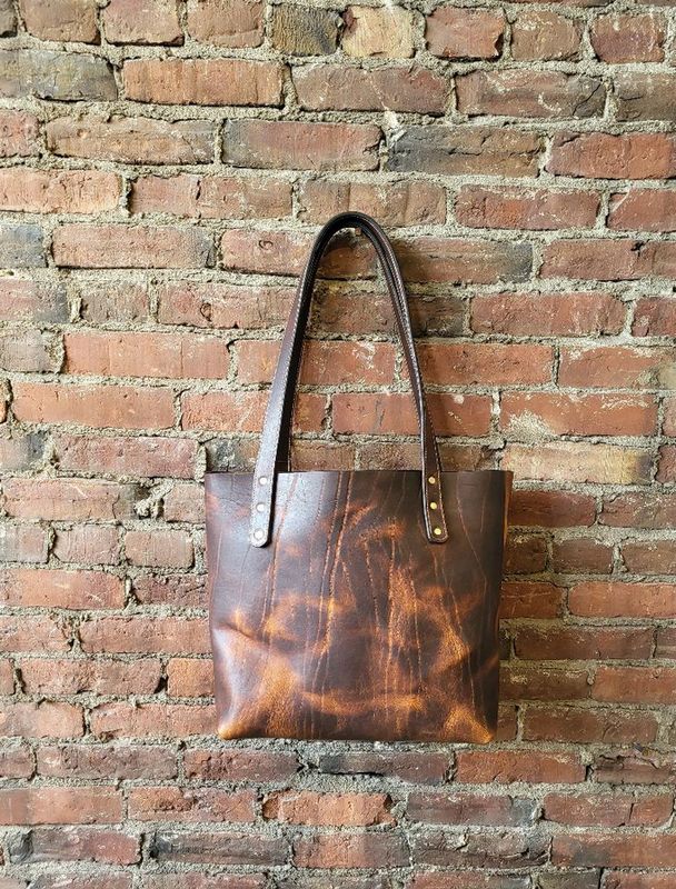 Kingdom Leather Large Tote Bag in Brown