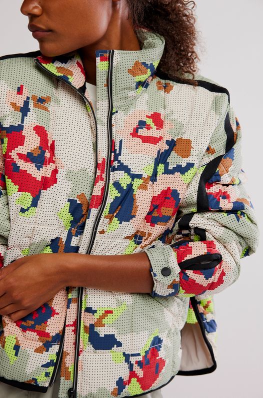 Free People Pippa Printed Packable Puffer Jacket