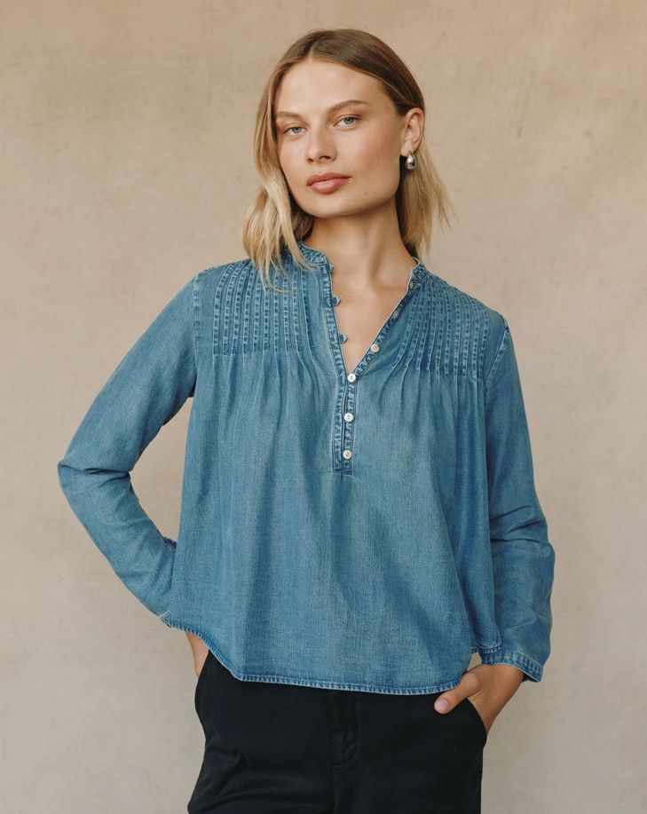 Bella Dahl Pintuck Pullover