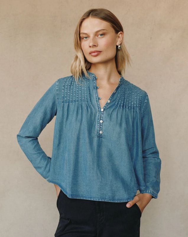 Bella Dahl Pintuck Pullover