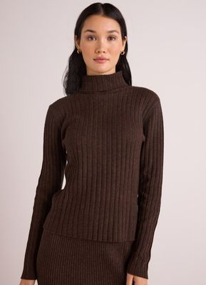 Bella Dahl Cable Turtleneck Sweater