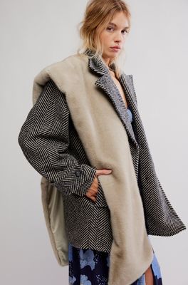 Free People Snow Angel Faux Fur Scarf