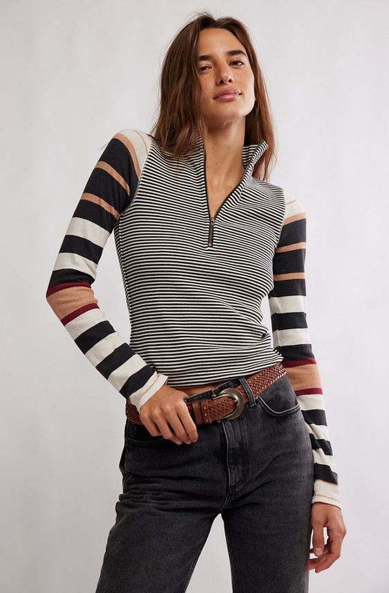Free People Avery Zip Up