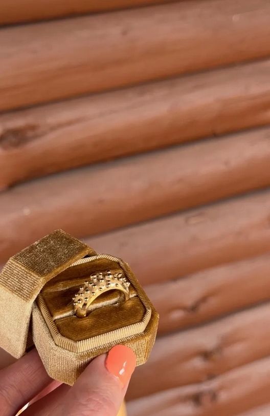 Goldie Jewelry Alta Hand Carved Ring Size 7 GJ52