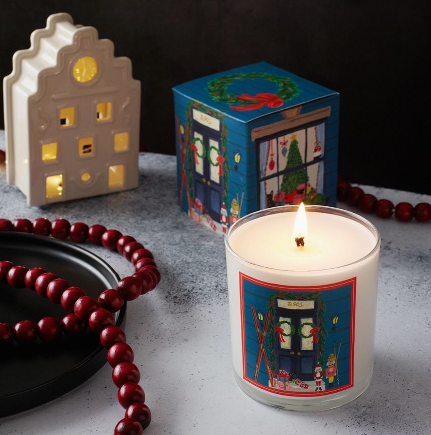 Soap &amp; Paper Factory Home For the Holidays Roland Pine Single-Wick Candle