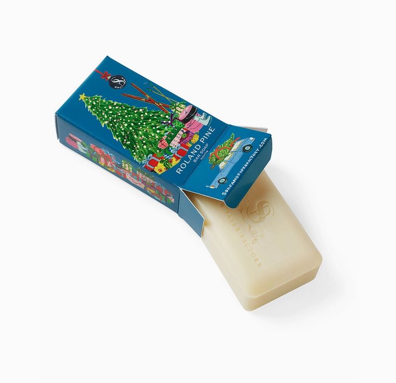 Soap &amp; Paper Factory Home For the Holidays Roland Pine Soap