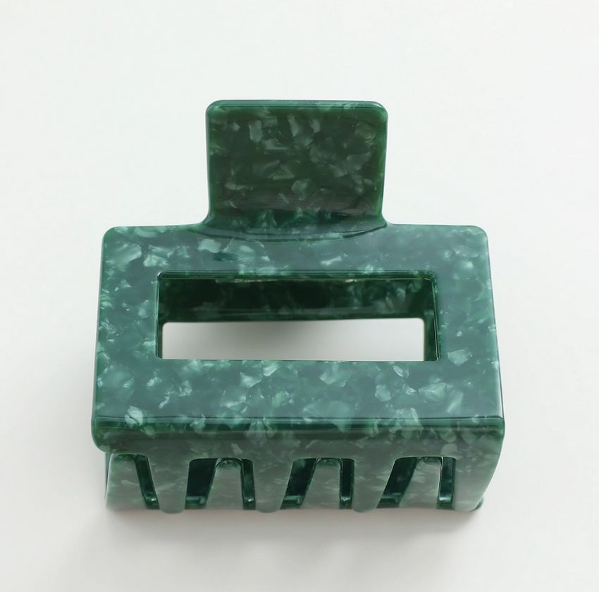 Adorro Evergreen Pine Square Large Claw Clip AD107