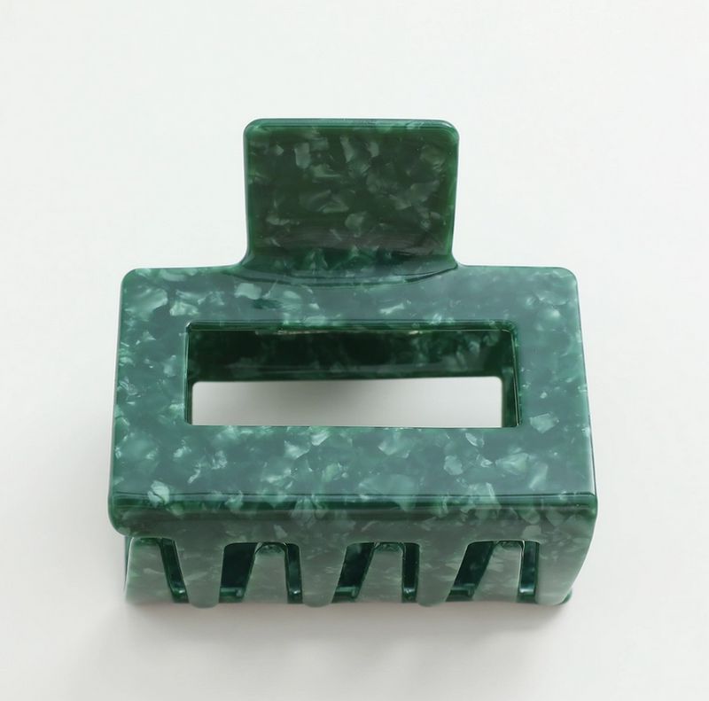 Adorro Evergreen Pine Square Large Claw Clip AD107