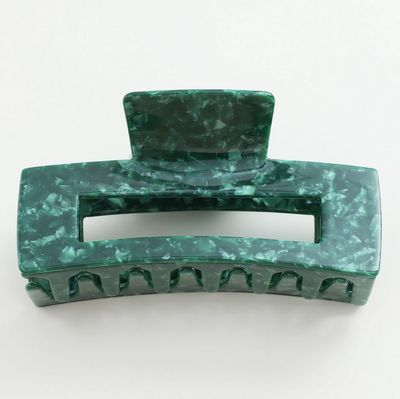 Adorro Evergreen Pine Rectangle Large Claw Clip AD106