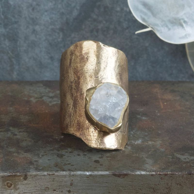 Emilie Shapiro Orion Ring Size 7 Rose Quartz ES60