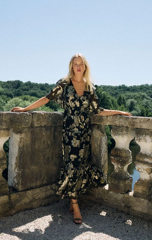 Z Supply Kiera Jacquard Maxi Dress