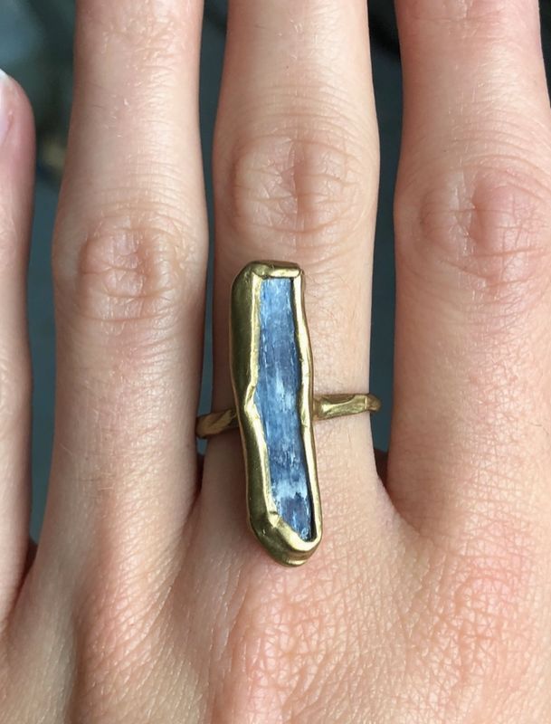 Emilie Shapiro Guardian Ring Size 8 Kyanite ES17