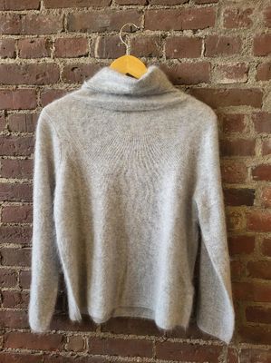 Estheme Cashmere Fuzzy Turtleneck Pullover 23024